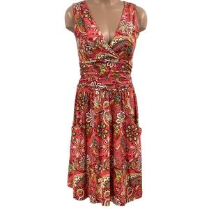 Athleta Jura Retro Floral Paisley Dress Sz S